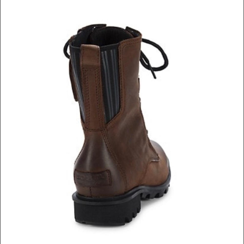 New Sorel Women’s Phoenix Leather Combat Boots - Picture 6 of 13